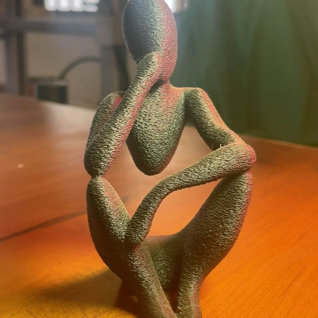 3D Printed Thinker - Image 2